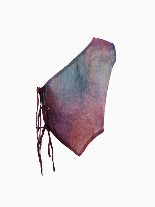 Kiki Aura Silk One Shoulder Top