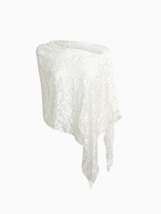 Ocean Cloud Silk Shawl