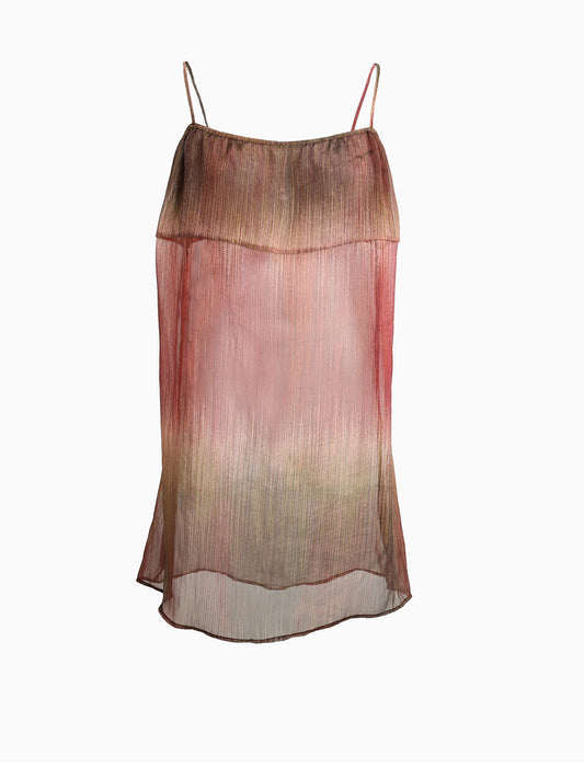 Chi Terra Silk Slip Dress