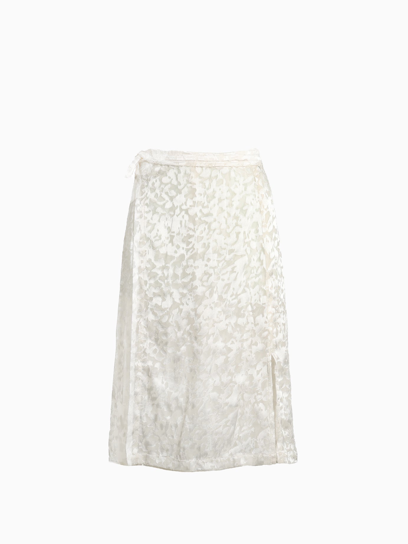 Elsie Cloud Silk Wrap Skirt