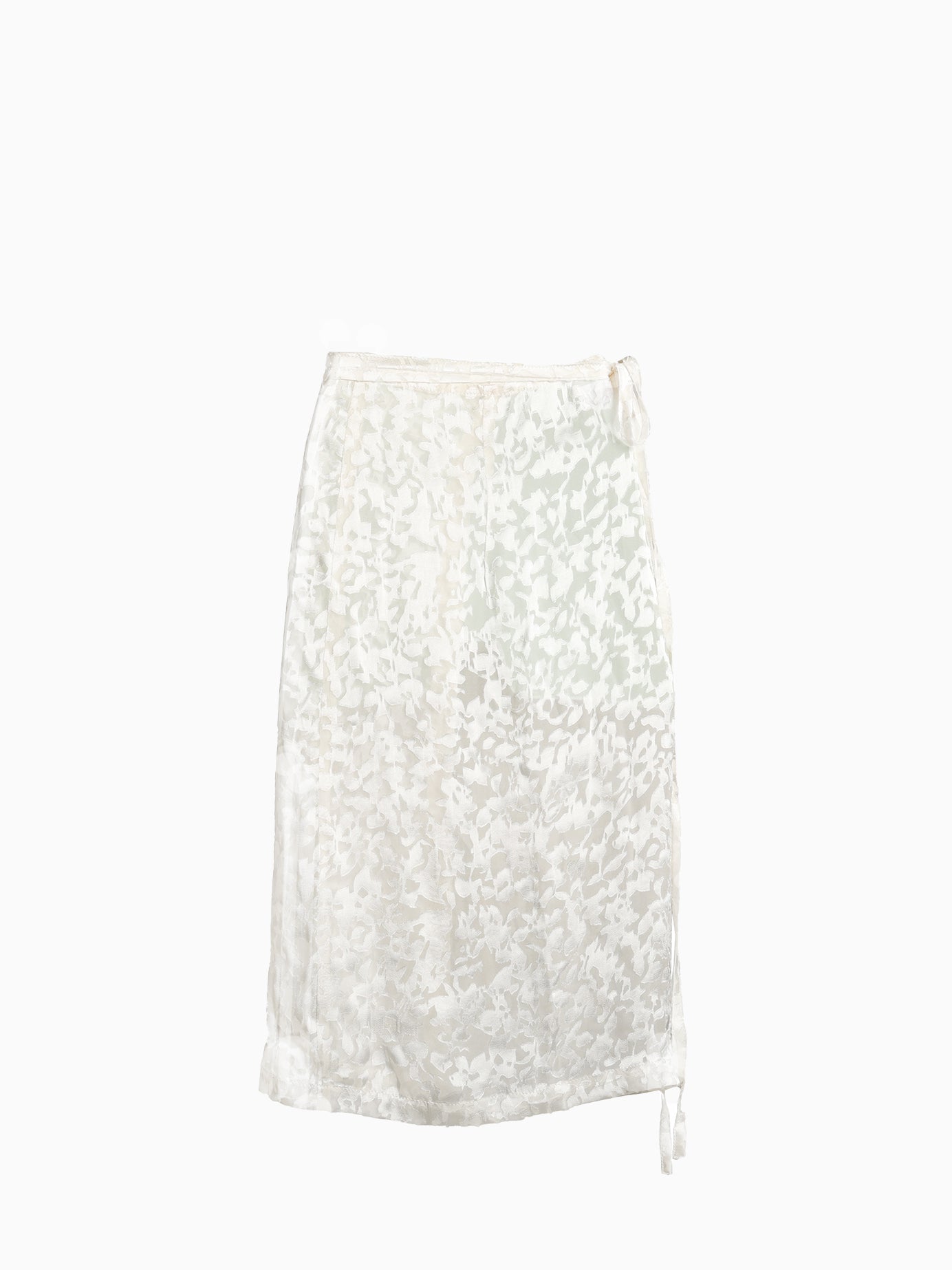 Elsie Cloud Silk Wrap Skirt