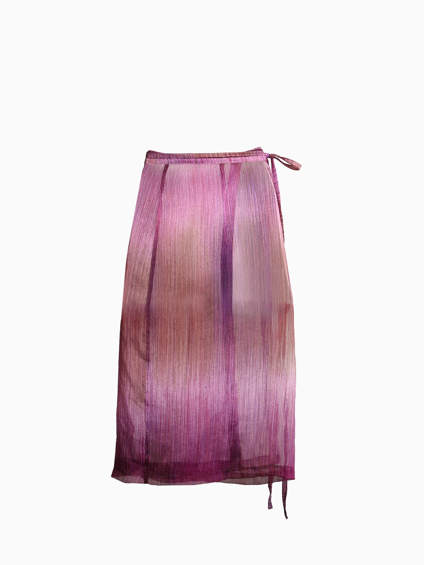 Elsie Orchid Silk Wrap Skirt
