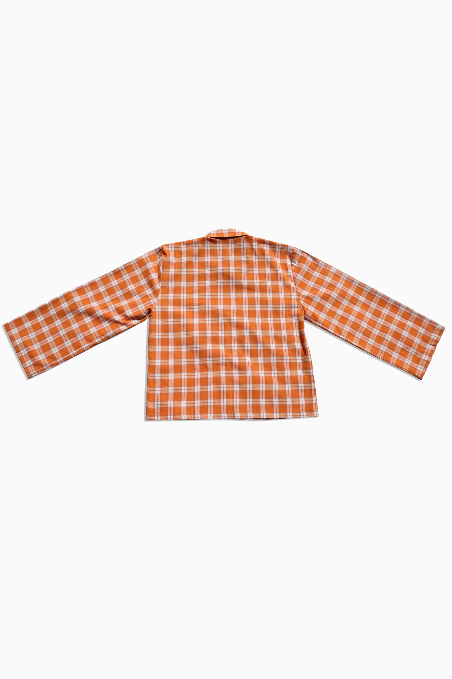 Saam Orange Check Shirt