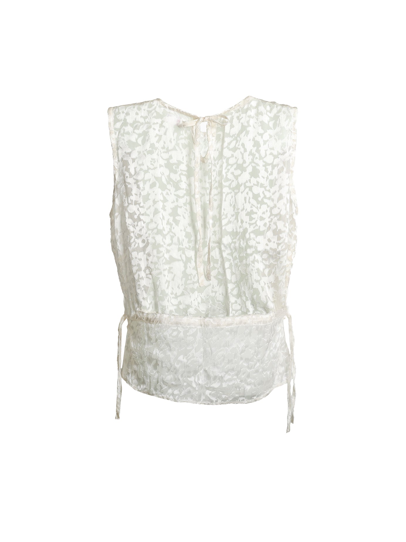 Mei Cloud Silk Tie Waist Top