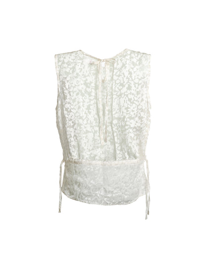 Mei Cloud Silk Tie Waist Top