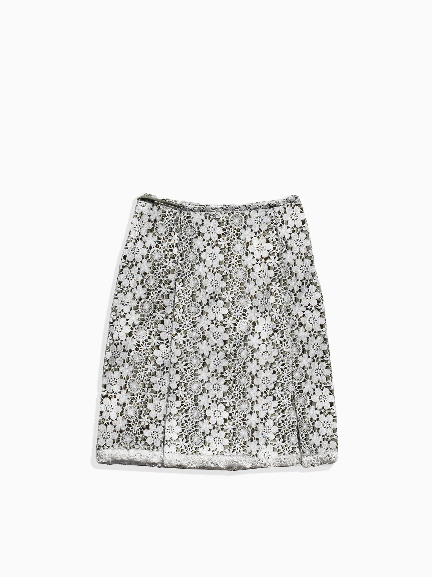 Elsie Green Lace Wrap Skirt