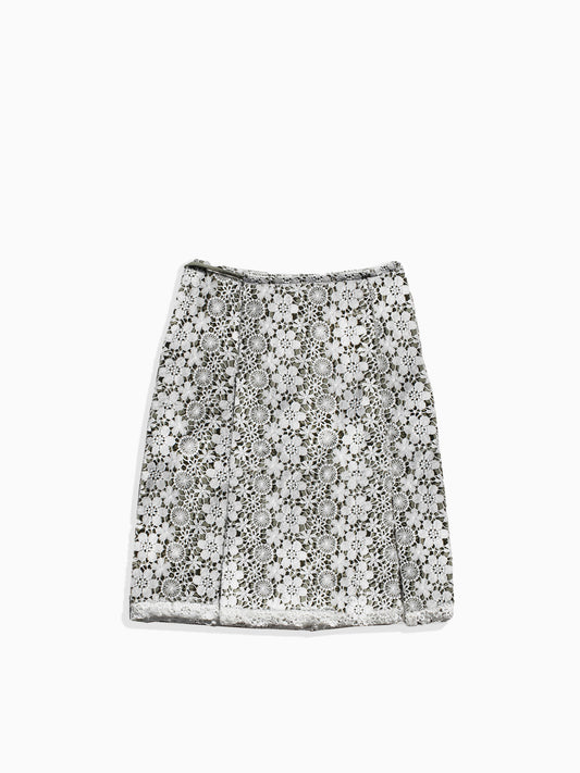 Elsie Green Lace Wrap Skirt