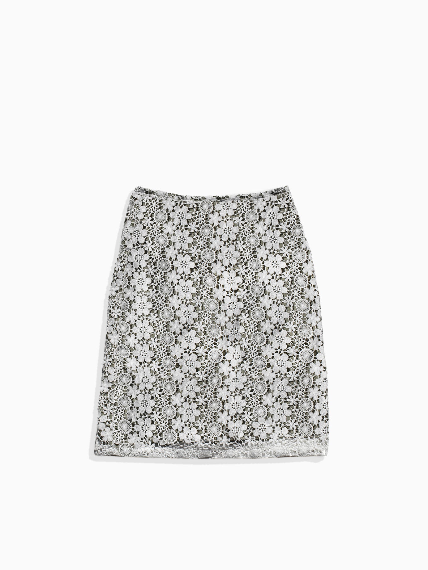 Elsie Green Lace Wrap Skirt